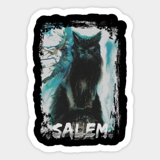 Cat Salem familiar Sticker